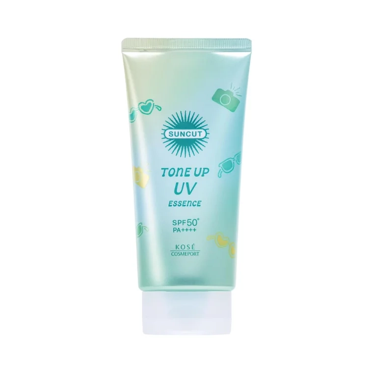 Kose Suncut Tone Up UV Essence Sunscreen SPF 50/PA++++ #Mint Green (80gm)