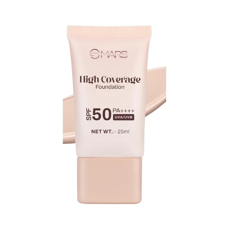 Mars High Coverage Foundation SPF50 PA++++ #01 Ivory Glow (25ml)