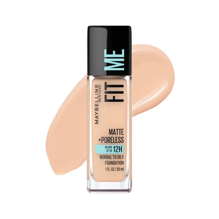 Maybelline Fit Me Matte + Poreless Liquid Foundation #122 Creamy Beige (30ml)