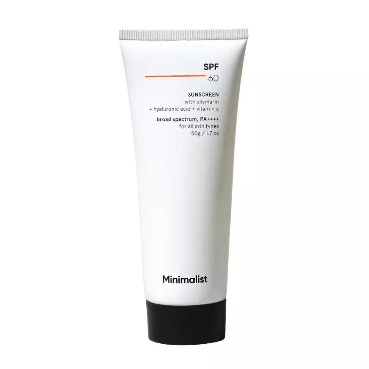 Minimalist SPF 60 PA++++ Sunscreen with Silymarin (50gm)