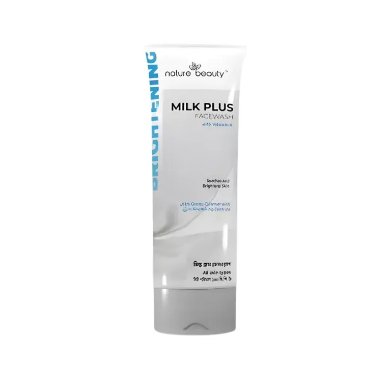 Nature Beauty Milk Plus Face Wash with Vitamin-E (100ml)