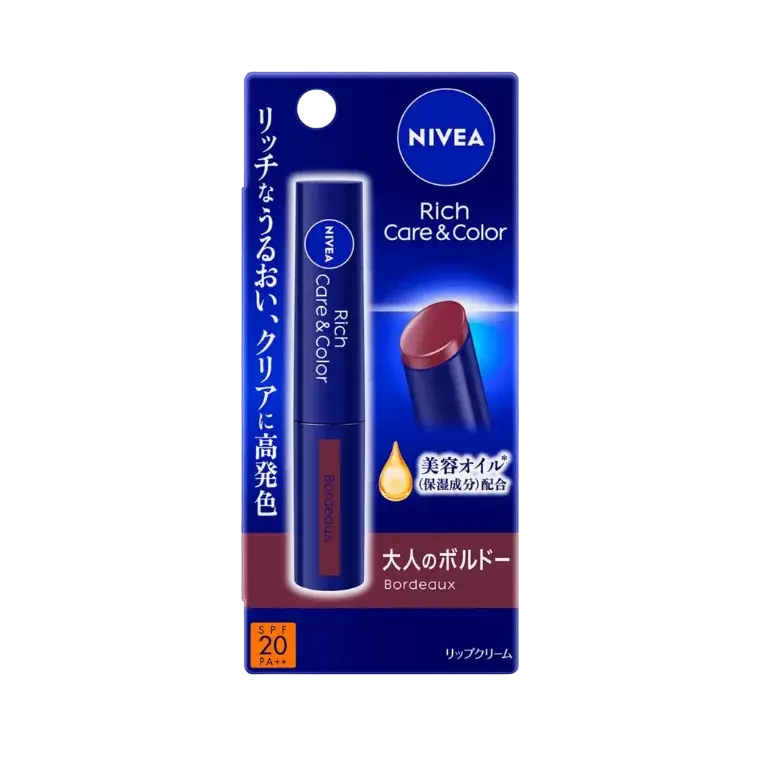 Nivea Rich Care & Color Lip Balm #Bordeaux (2gm)