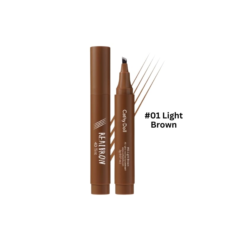 Cathy Doll Real Brow 4D Tattoo Tint #01 Light Brown (2gm)