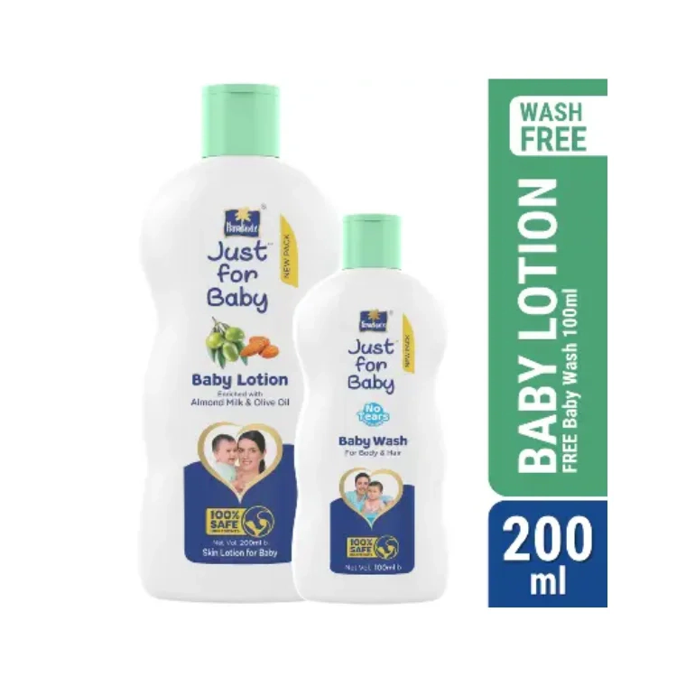 Parachute Just for Baby - Baby Lotion (200ml) & Baby Wash (100ml)
