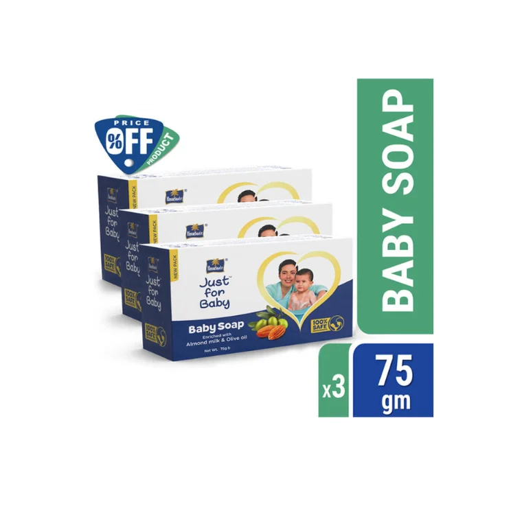 Parachute Just for Baby Baby Soap Pack of 3 Combo (75gm x 3)