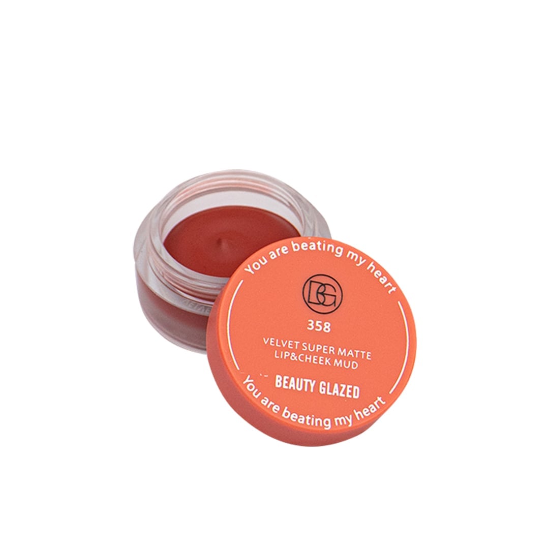 Beauty Glazed Velvet Super Matte lip &Cheek Mud #358 (2.5gm)