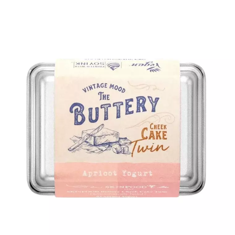 Skinfood Buttery Cheek Cake Twin  03 Apricot Yogurt (9.5gm)