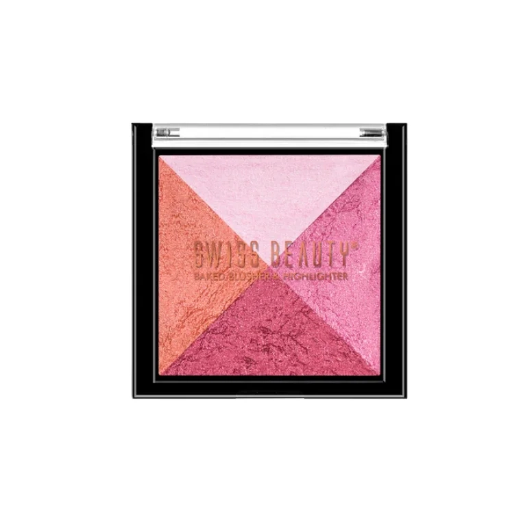 Swiss Beauty Baked Blusher & Highlighter #02 (7gm)