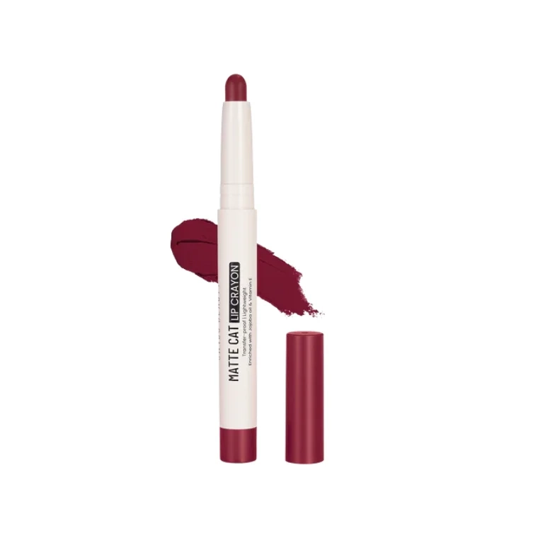 Swiss Beauty Matte Cat Lip Crayon #22 Regal Wine (3.5gm)