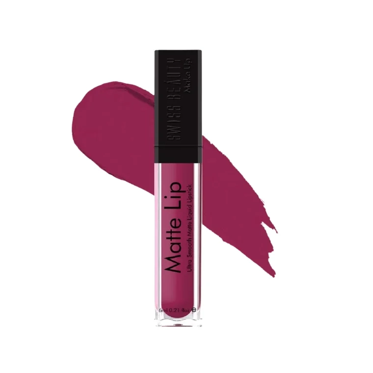 Swiss Beauty Ultra Smooth Matte Liquid Lipstick Set #33 Wine (6ml)