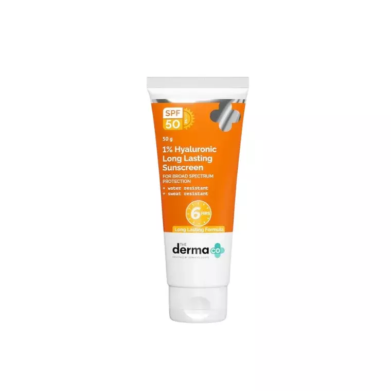 The Derma Co 1% Hyaluronic Long Lasting Sunscreen  (50gm) (2026-11-30)