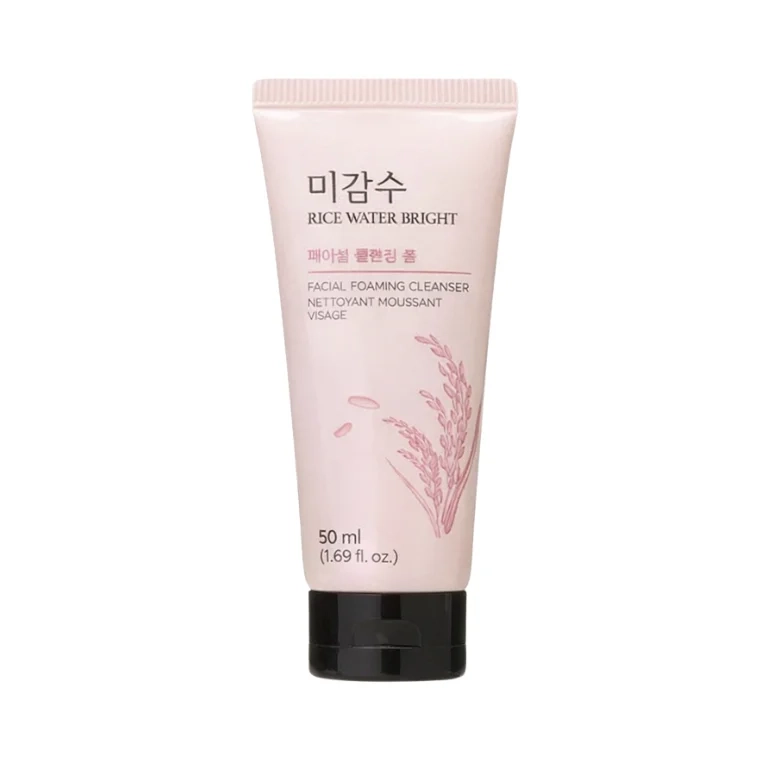 The Face Shop Rice Water Bright Facial Foaming Cleanser (50ml)