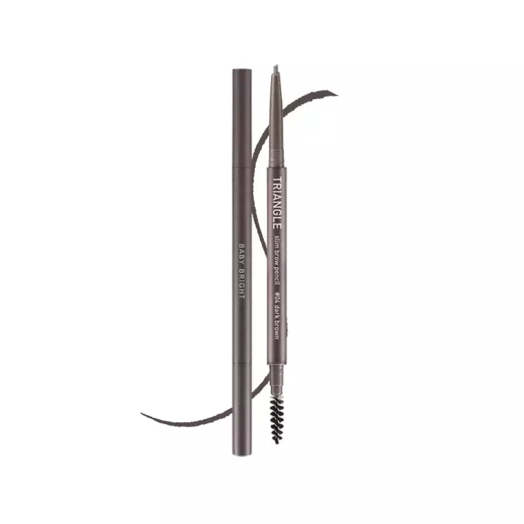 Baby Bright Triangle Slim Brow Pencil #04 Dark Brown (0.07gm)