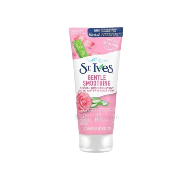 St. Ives Gentle Smoothing Face Scrub Rose Water & Aloe Vera (170gm)
