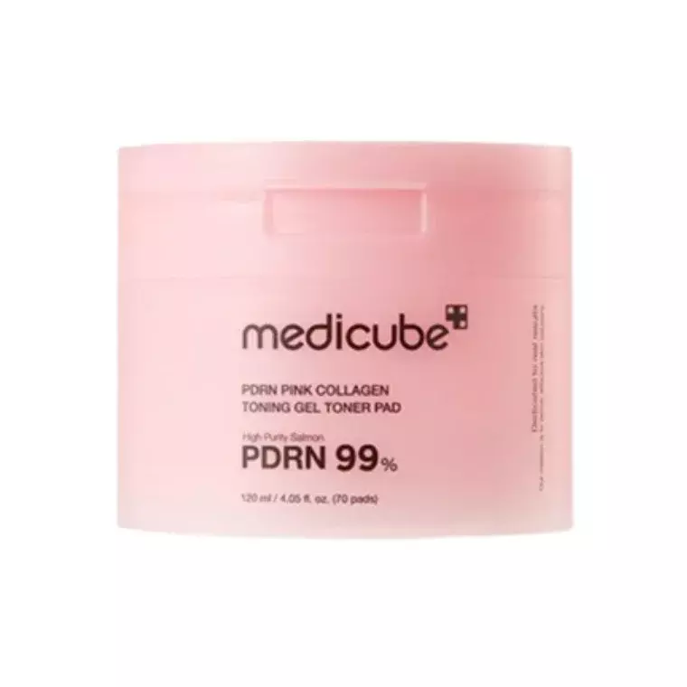 Medicube PDRN Pink Collagen Toning Gel Toner 70 Pads (120ml)