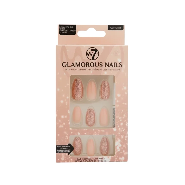 W7 Glamorous Artificial Nails #Pink