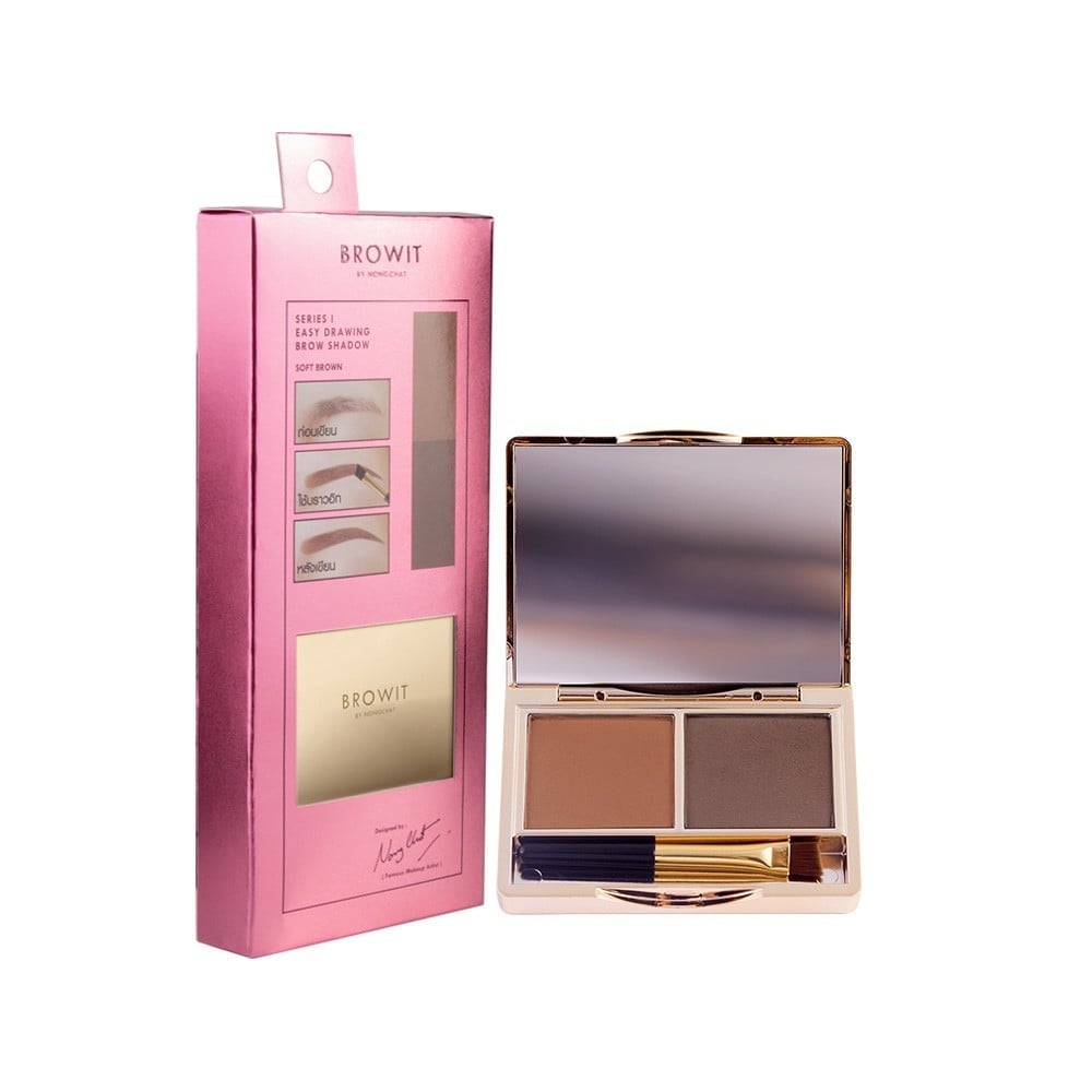 Browit by Nongchat Easy Drawing Brow Shadow #02 Soft Brown (4gm)