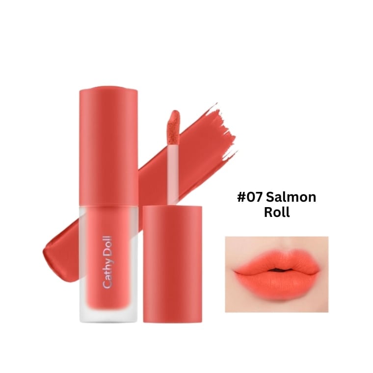 Cathy Doll Lip & Cheek Nude Matte Tint #07 Salmon Roll (3.5gm)